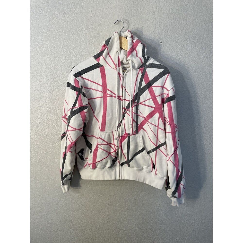 Famous Stars & Straps White and Pink Hoodie